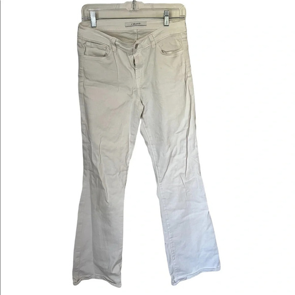 J Brand Sallie Flare White Denim Jean 29 - Picture 2 of 4